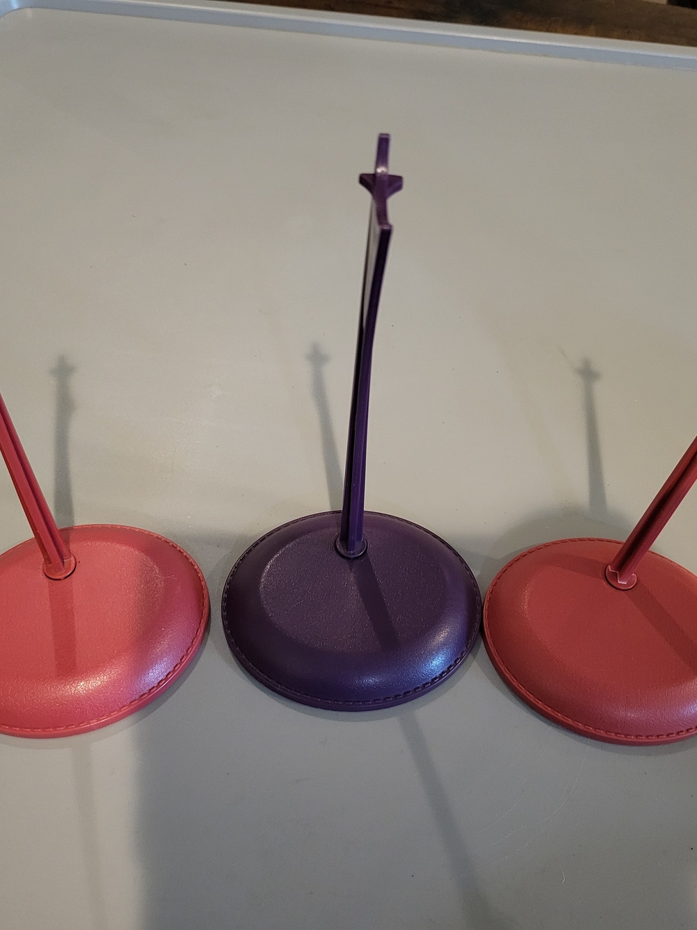 Set of 3 Plastic Fashion Doll Display Stands